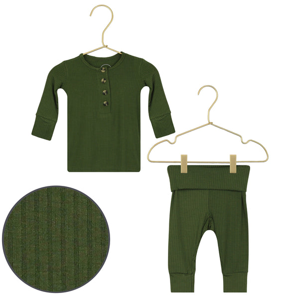 Tristan Ribbed Top + Bottoms