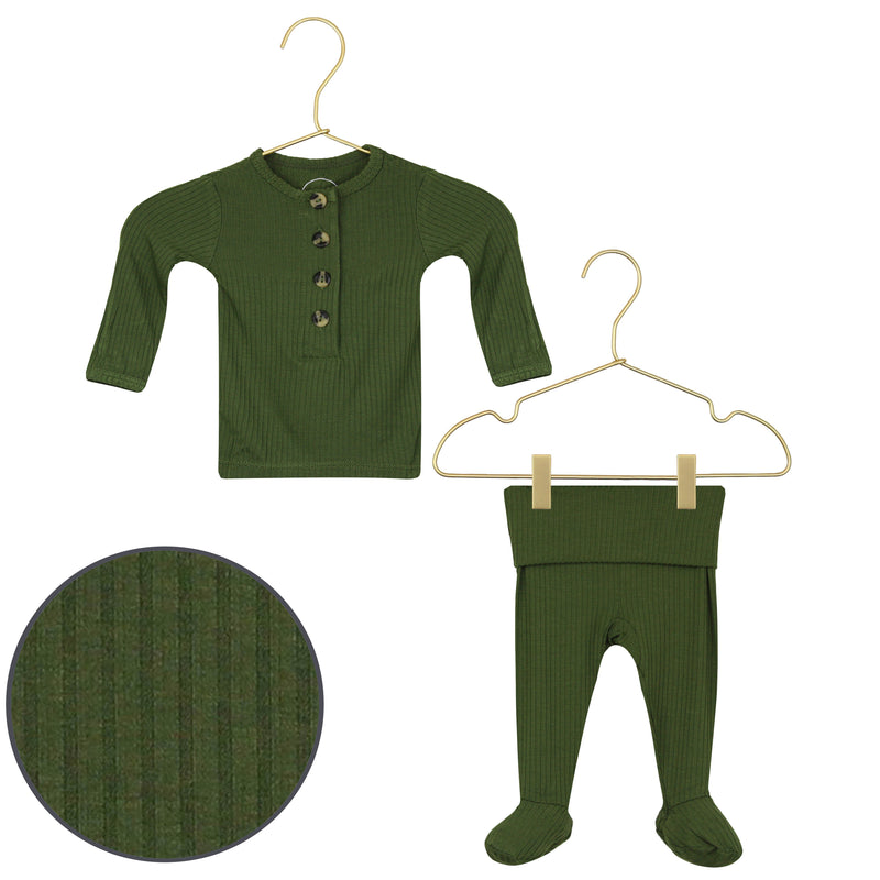 Tristan Ribbed Top + Bottoms