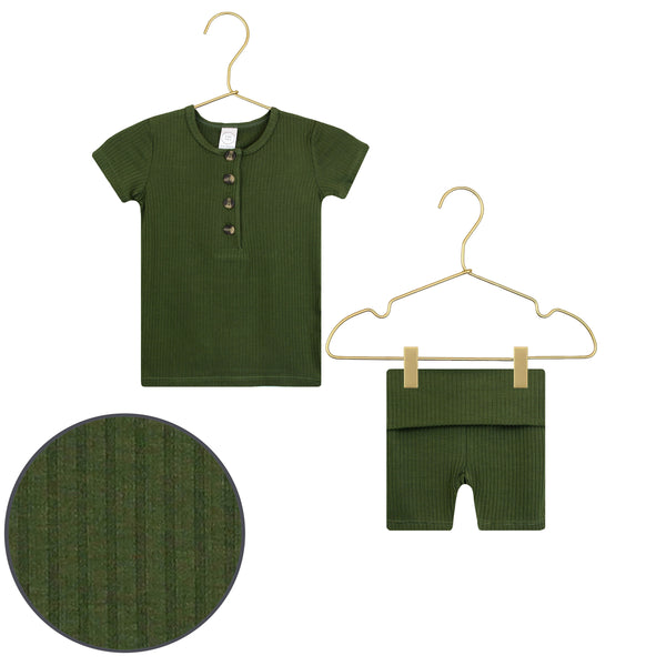 Tristan Ribbed Shortie Set