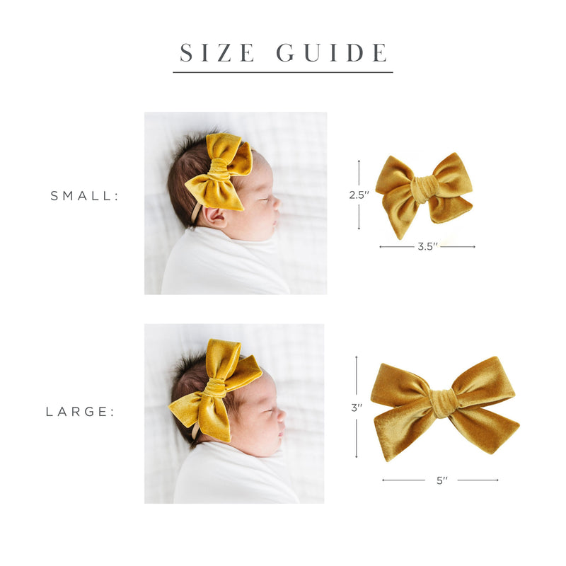 Velvet - Rust Bow Headband