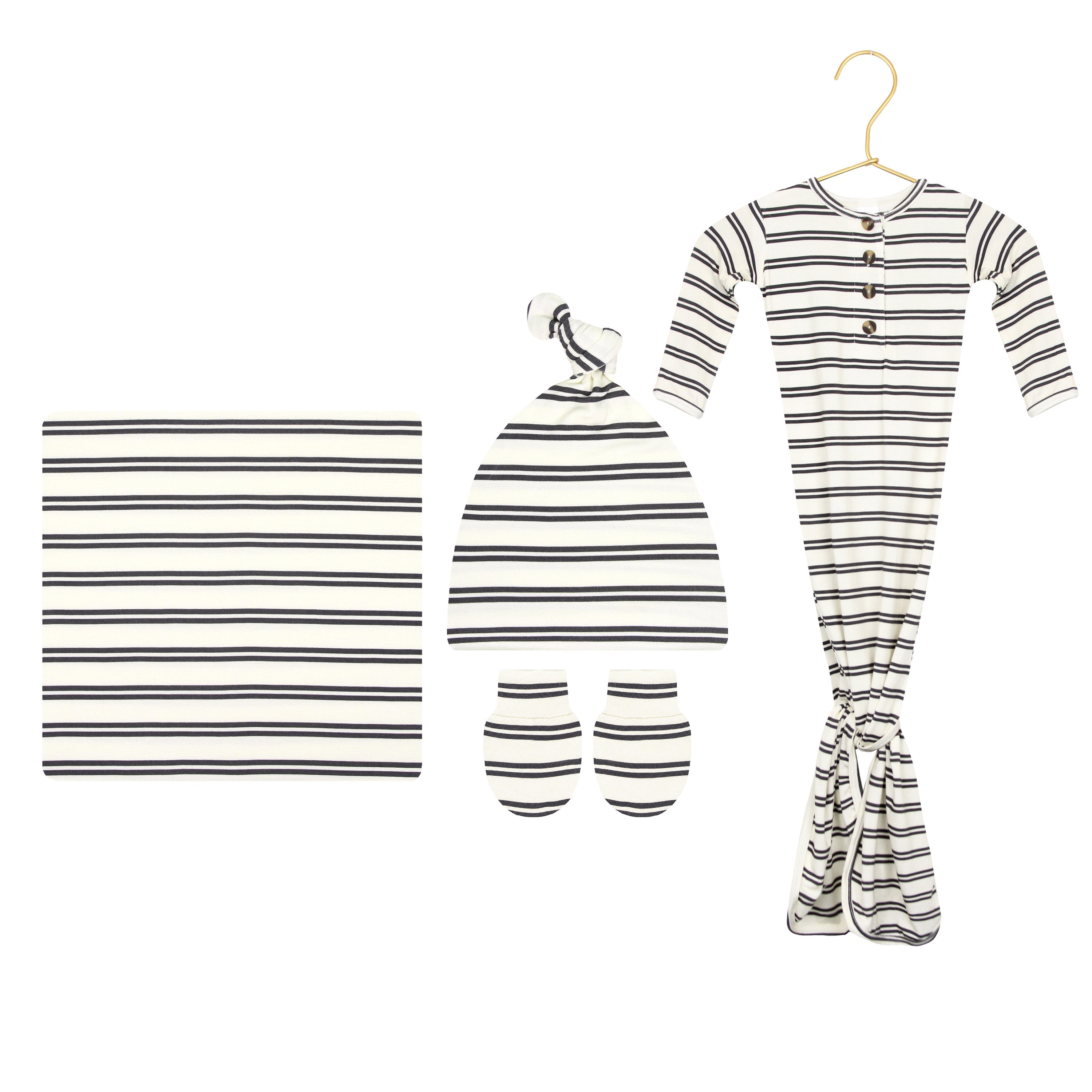 Vinnie Newborn Hat Bundle + Knotted Gown