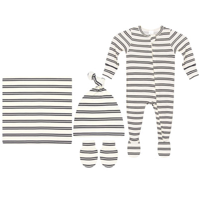 Vinnie Newborn Hat Bundle + Zipper Footie