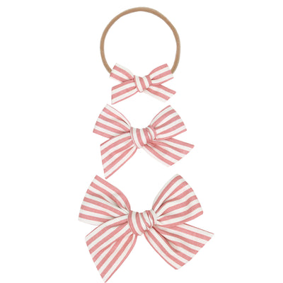 Classic Bow - Vintage Rose