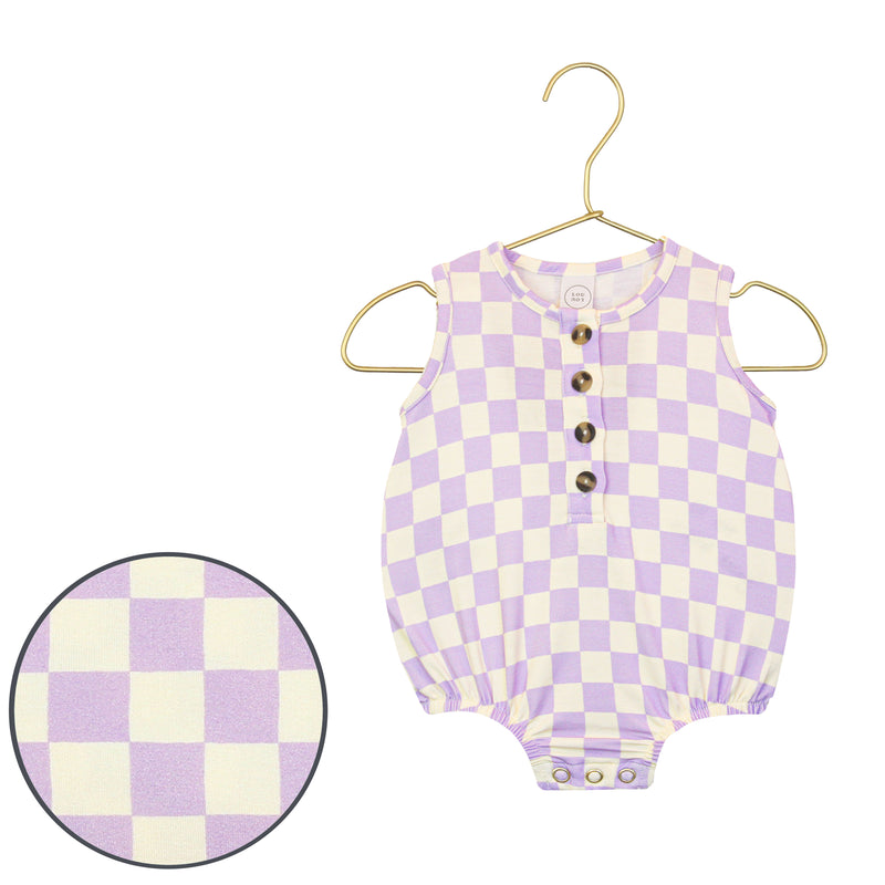 Violet Bubble Romper