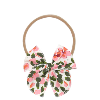 Heirloom Bow - Watercolor Floral Headband