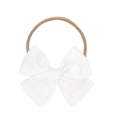 Adventure Bow - White Blossom Headband