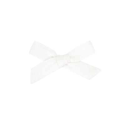Classic Bow - White Petite Clip