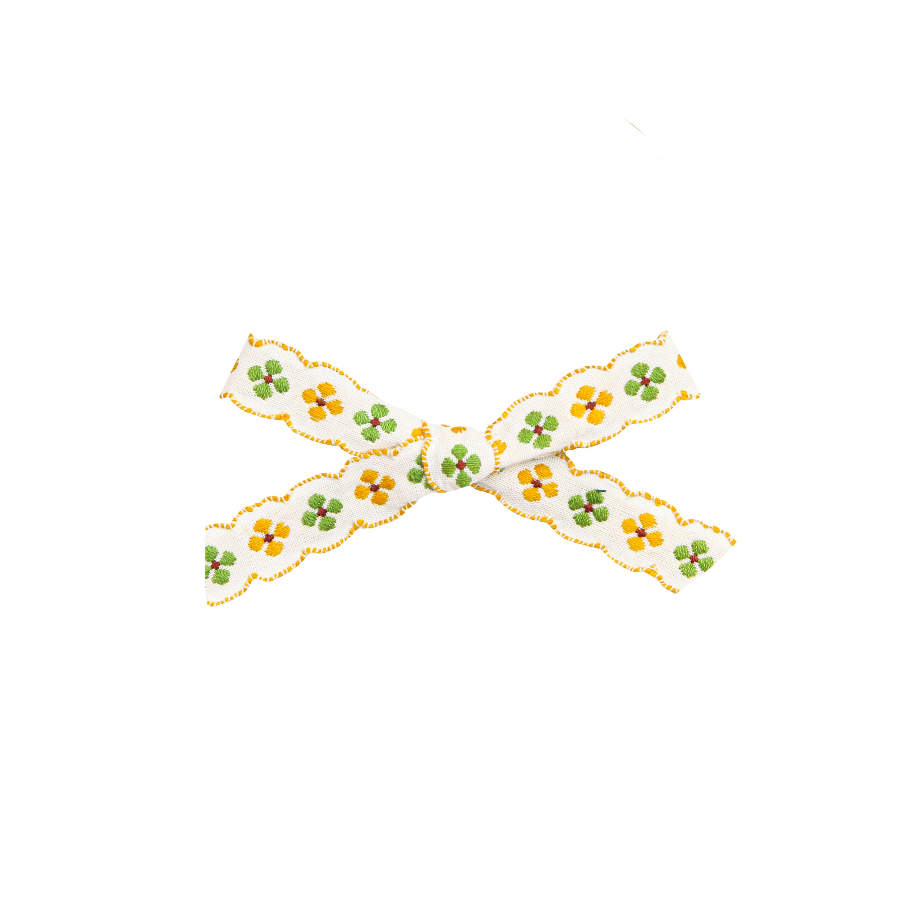 Ribbon Bow - Lucky Clover Clip