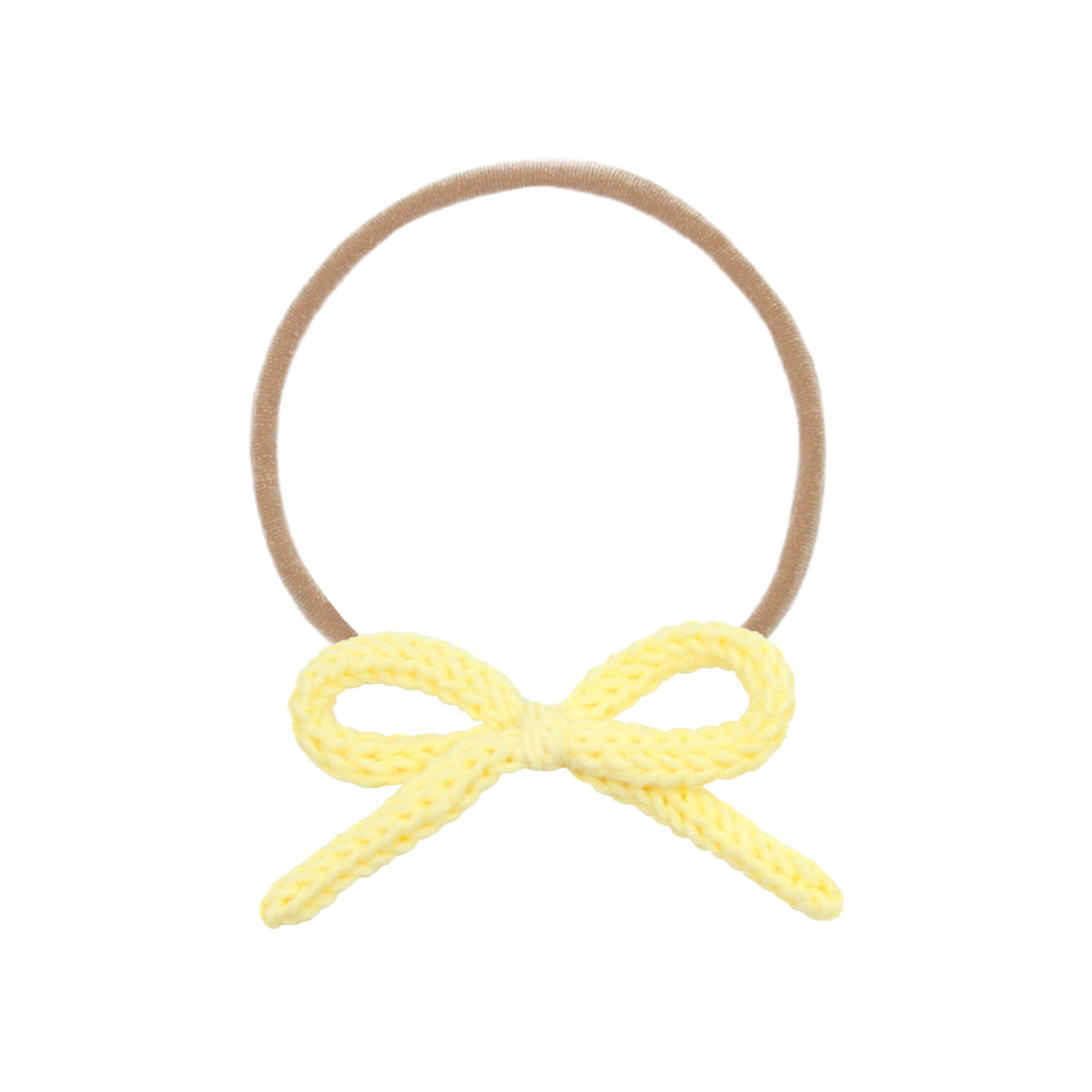Crochet Bow - Lemonade Headband
