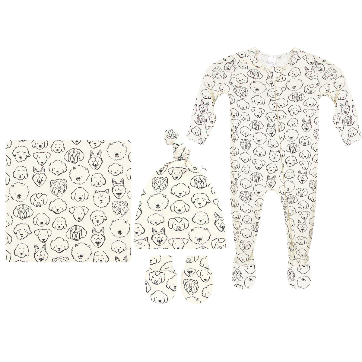 Dane Newborn Hat Bundle + Zipper Footie