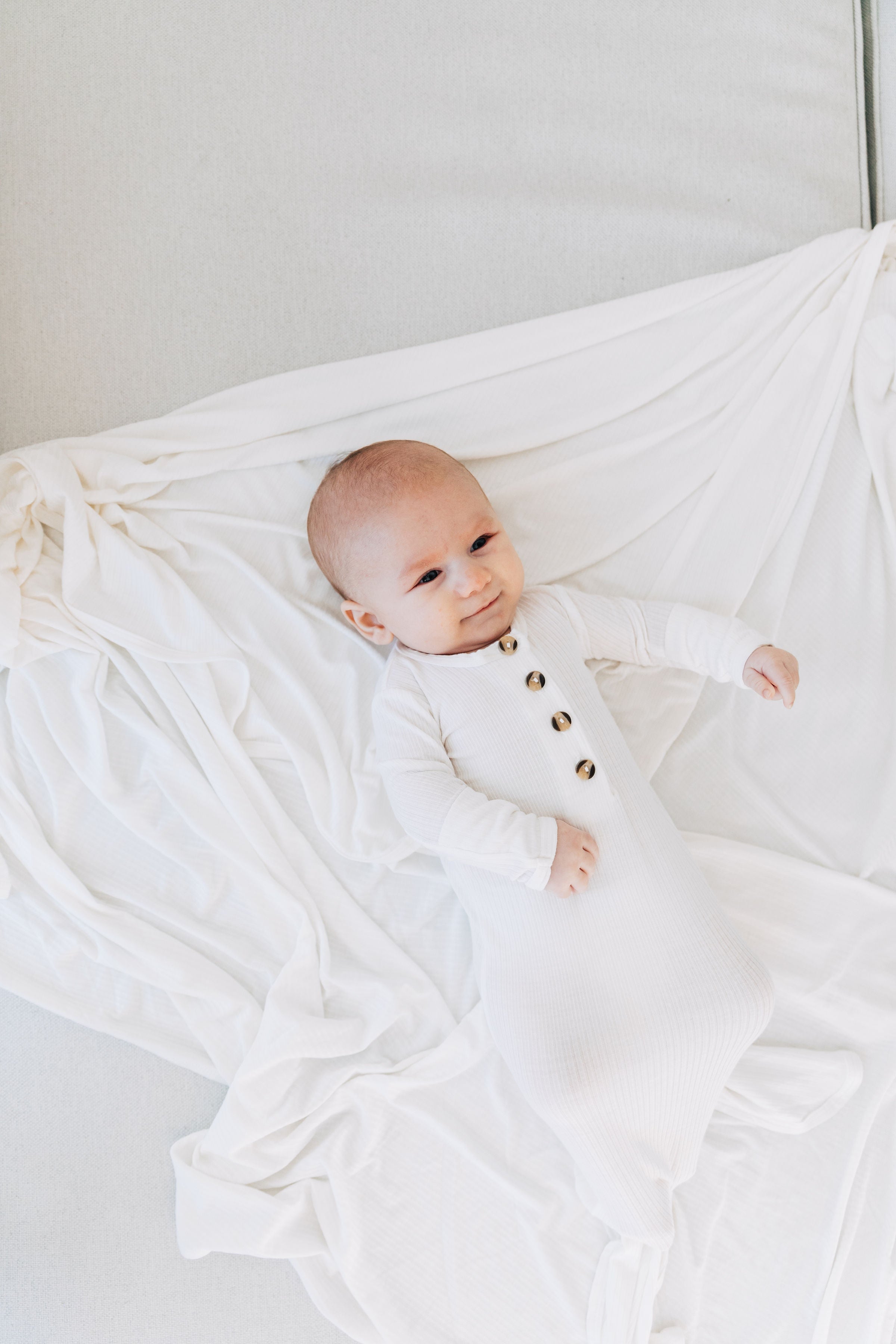 Wren Ribbed Newborn Headband Bundle (Gown)