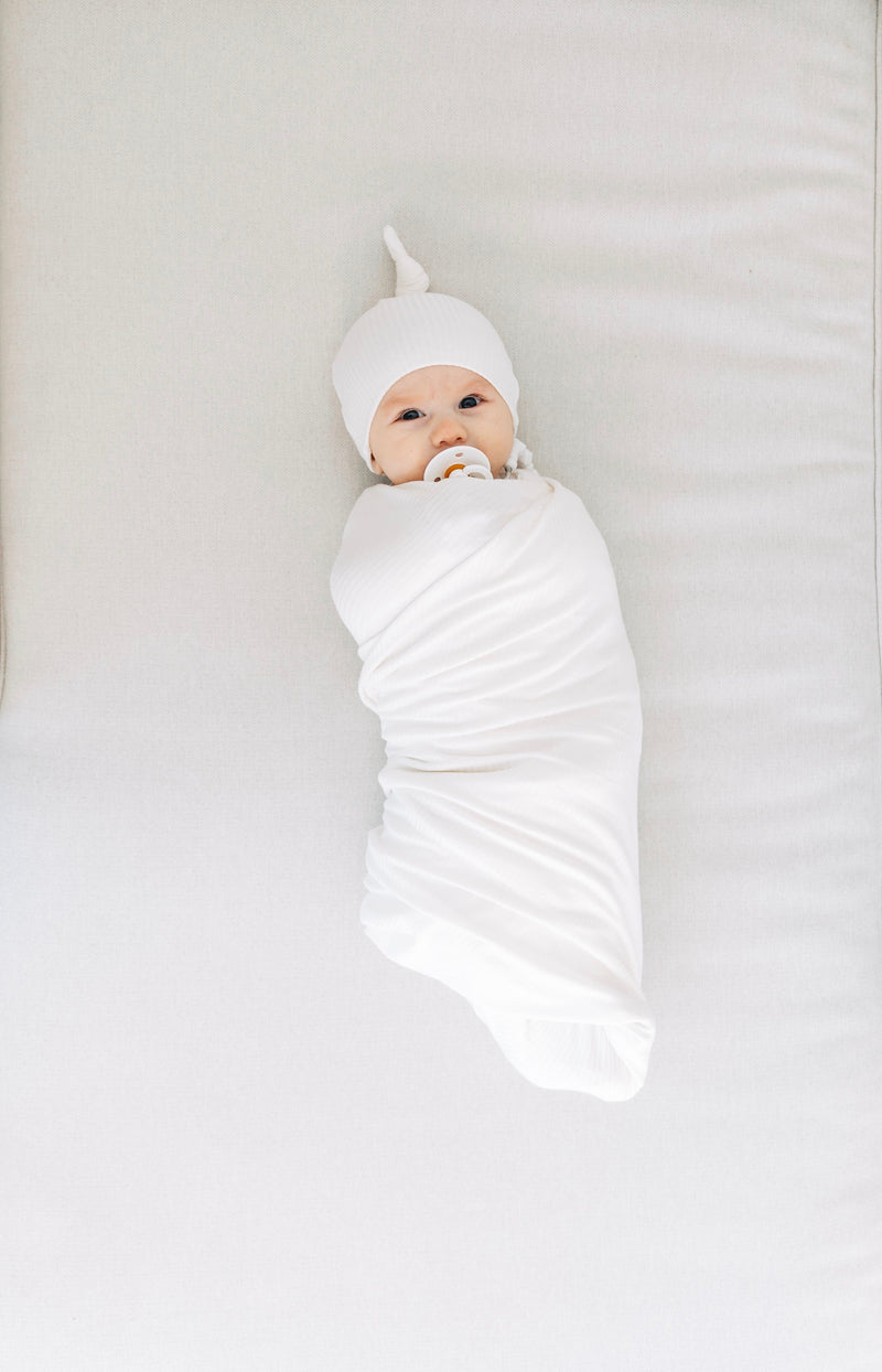 Wren Ribbed Swaddle Blanket