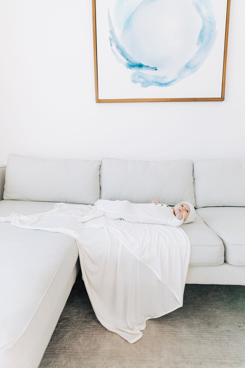 Wren Ribbed Swaddle Blanket