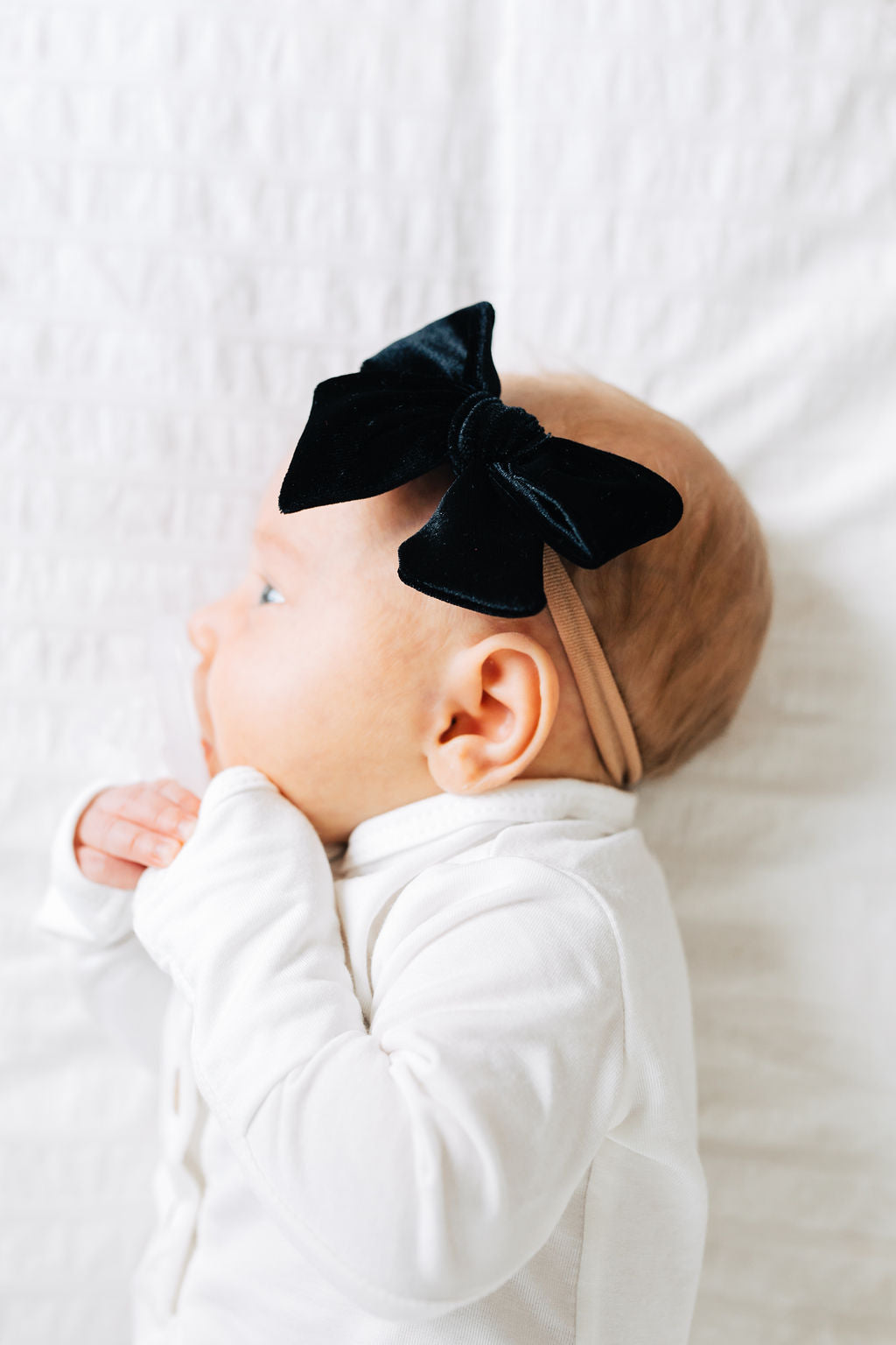 Velvet - Black Bow Headband