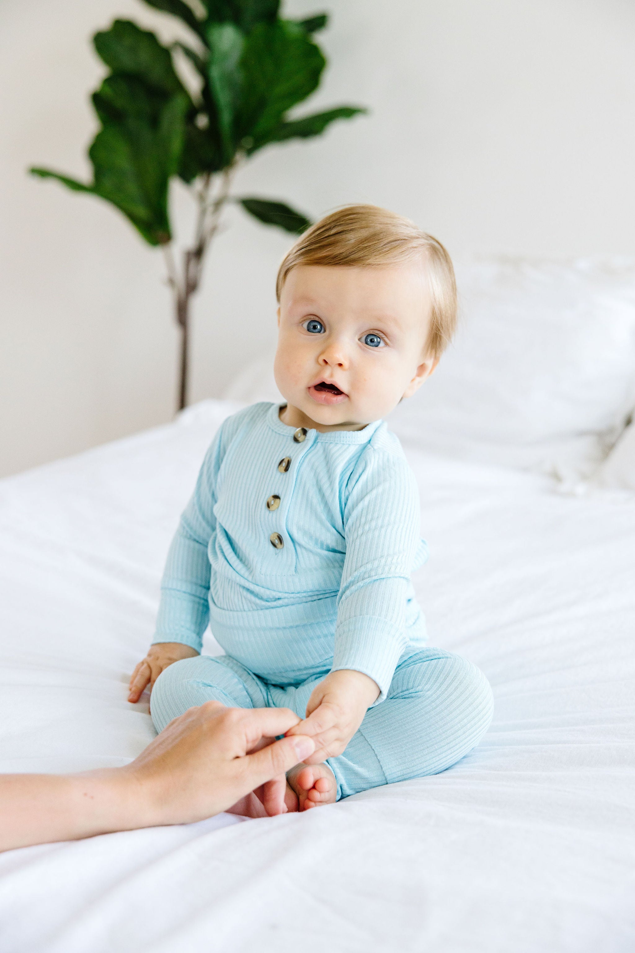 Oliver Ribbed Top + Bottoms