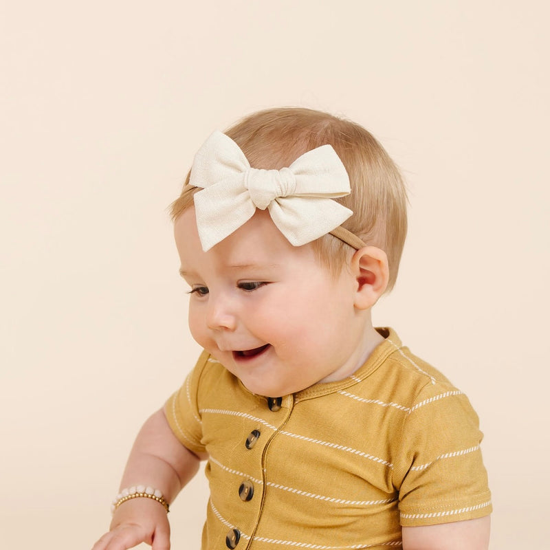 Linen Bow 3 Pack: Ballet Headbands