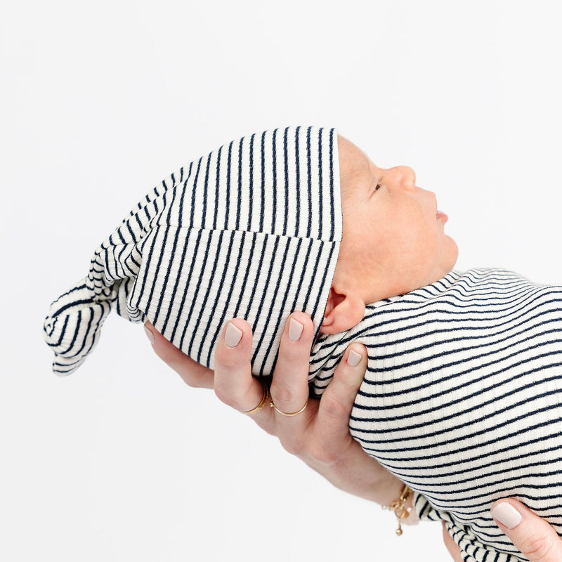 Hayes Ribbed Newborn Hat Bundle (Gown)