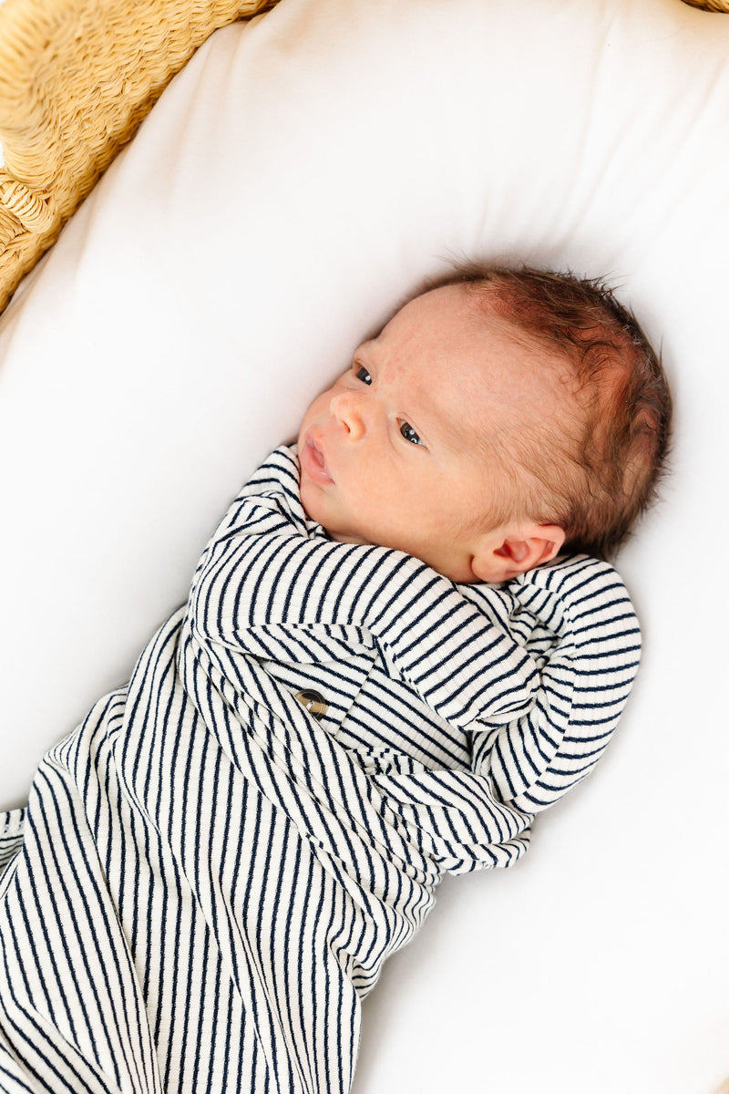 Hayes Ribbed Newborn Hat Bundle (Gown)