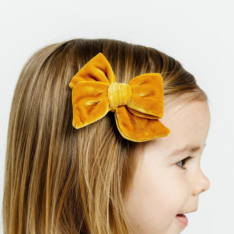 Velvet - Honey Bow Clip