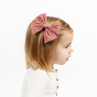 Tulle Bow - Rose Clip