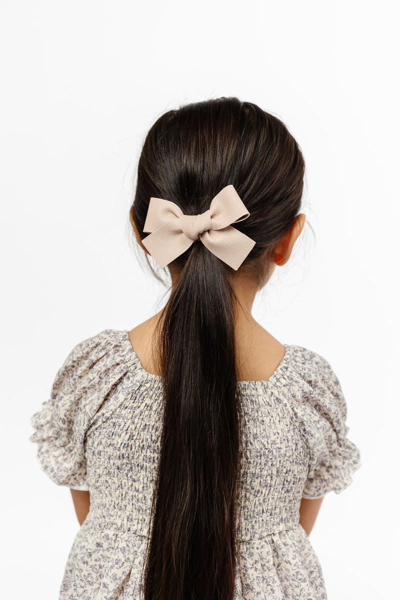 Leather 3 Pack - Sienna Bow Clips