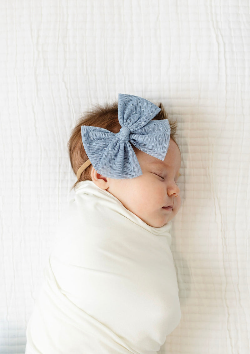 Tulle Bow - Cloud Dot Headband