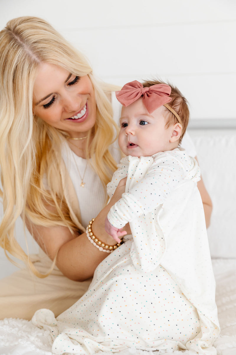Tulle Bow - Rose Headband