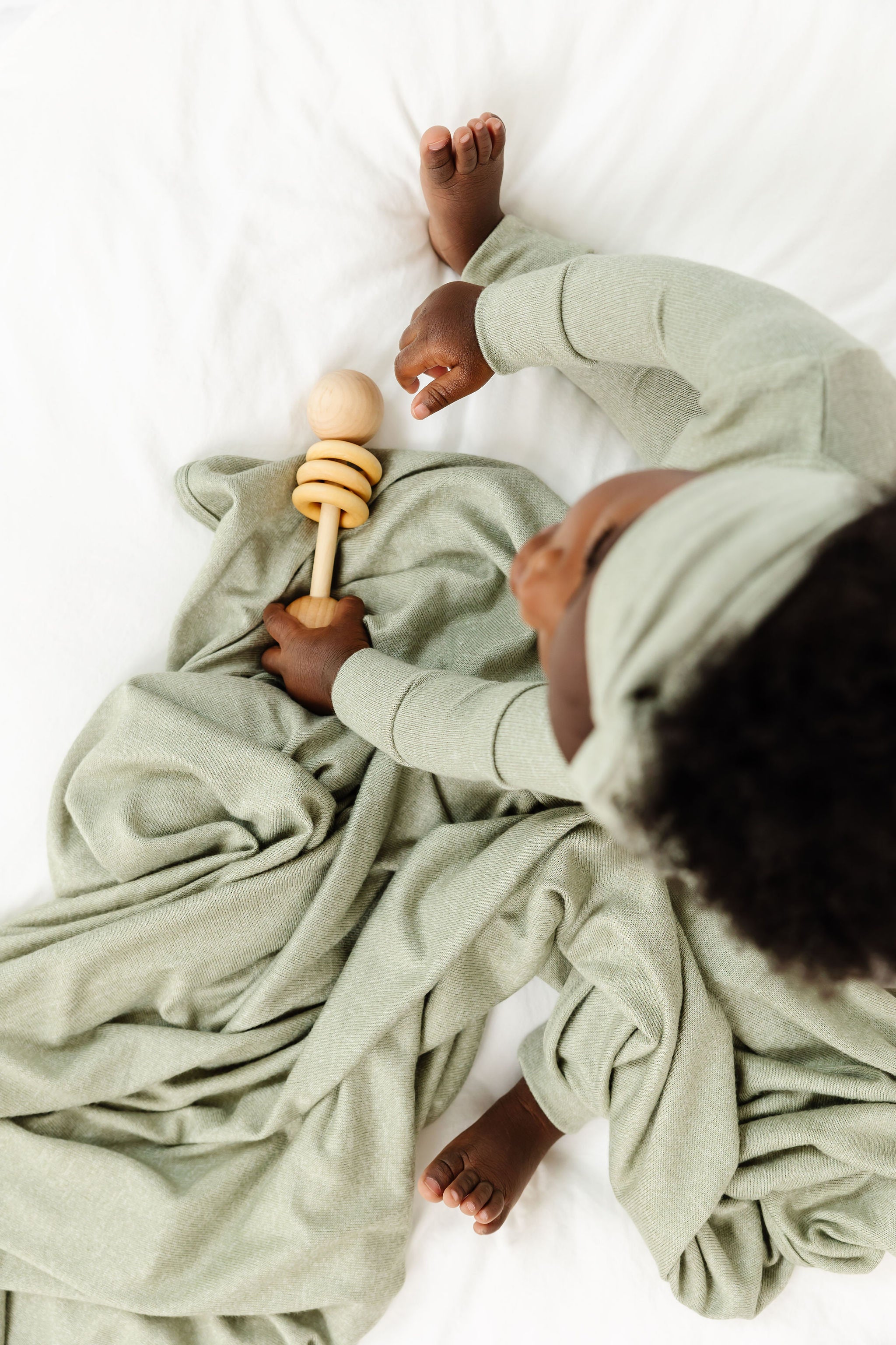 Collins Plush Knit Swaddle Blanket