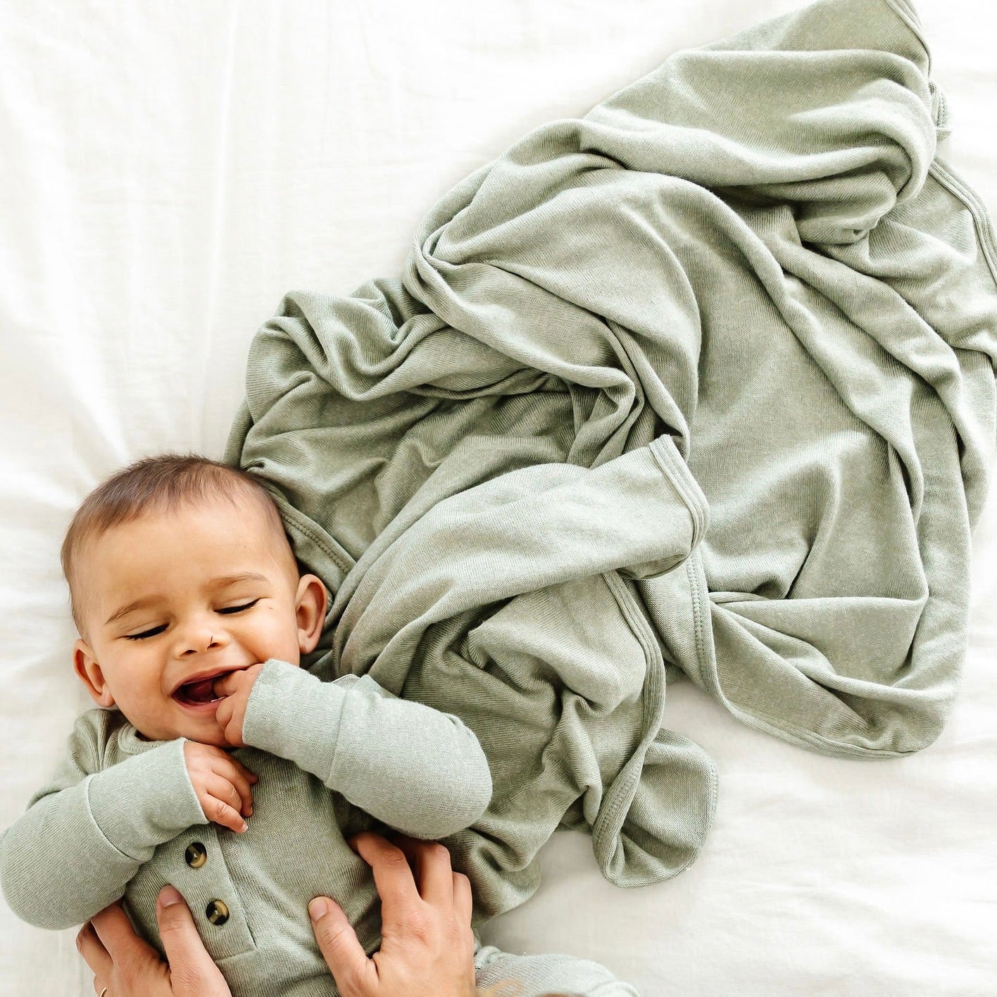 Collins Plush Knit Swaddle Blanket