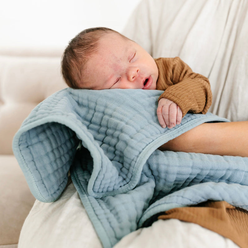 Cloud Muslin™ Burp Cloth 2 Pack - Steel