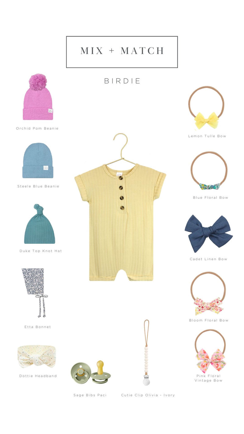 Birdie Ribbed Top + Bottoms