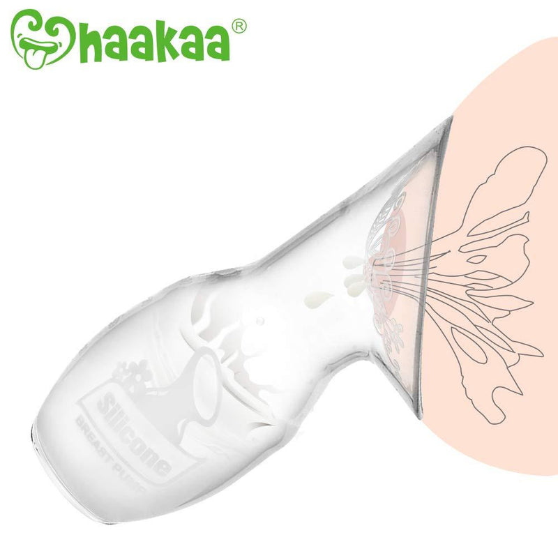 Haakaa Silicone Pump + White Flower Stopper