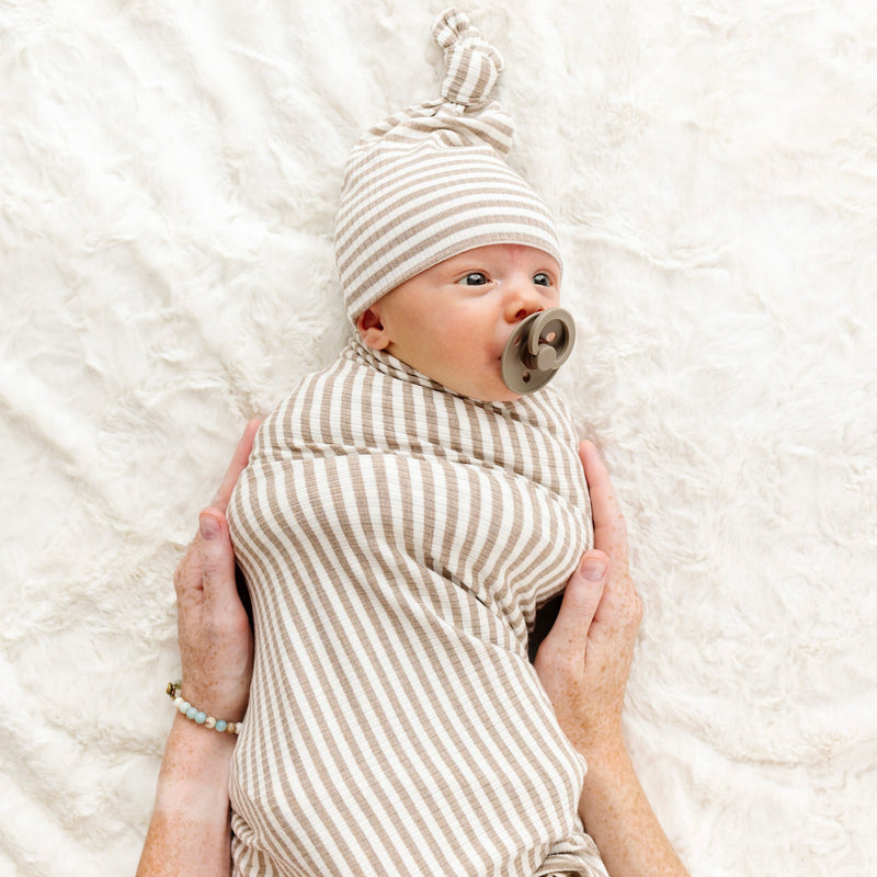 Indy Ribbed Top Knot Hat