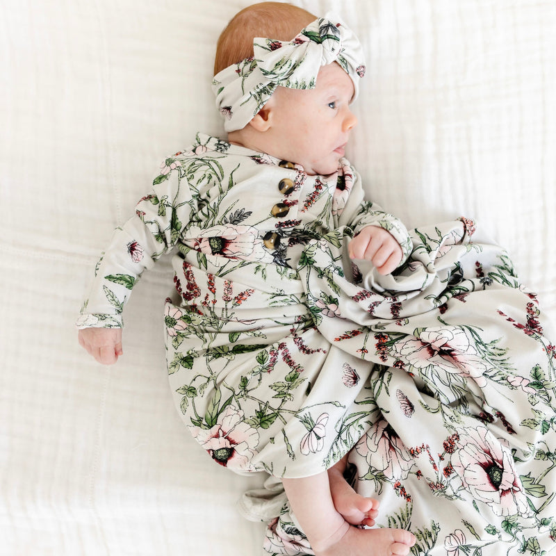 Maggie Newborn Headband Bundle (Gown)