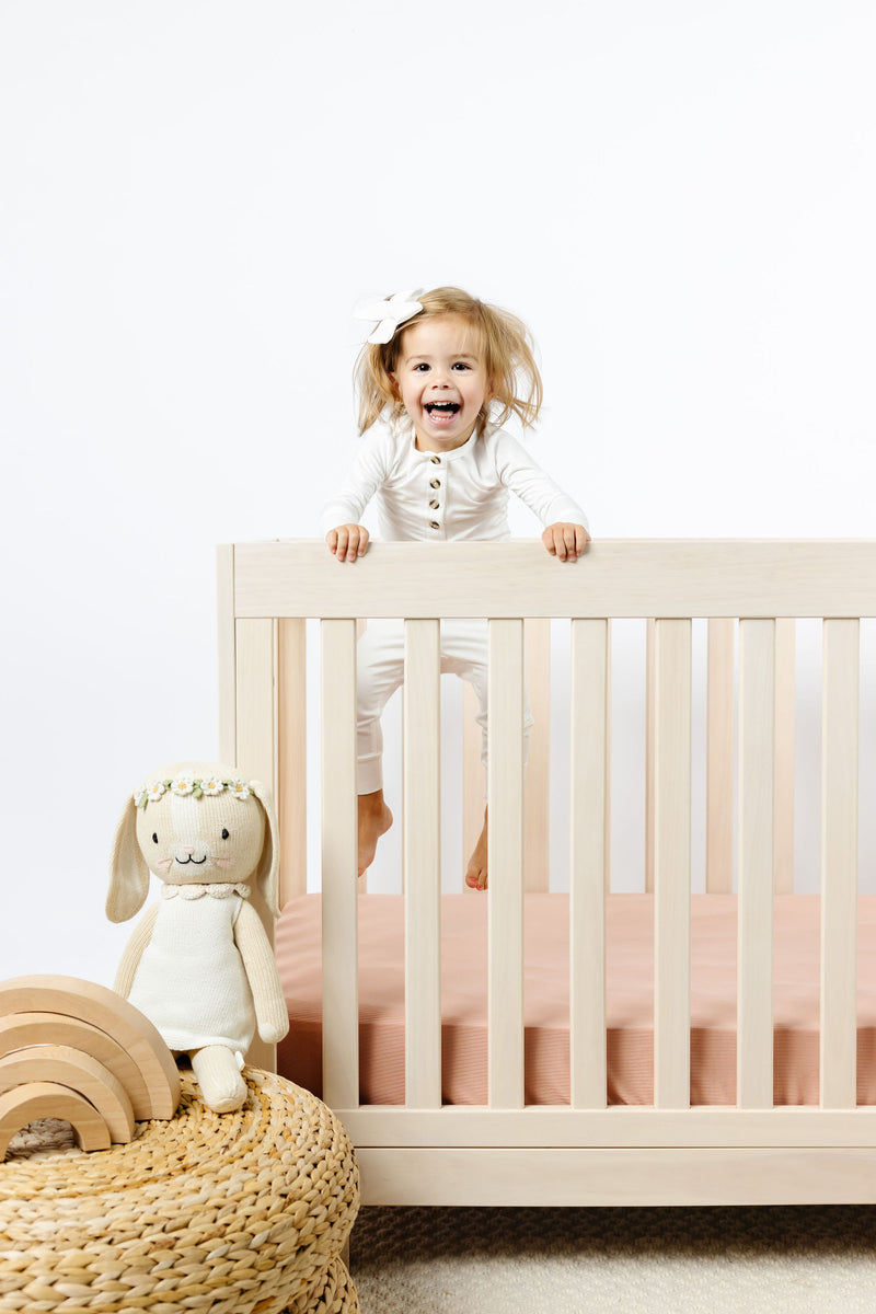 Audrey Ribbed Crib Sheet