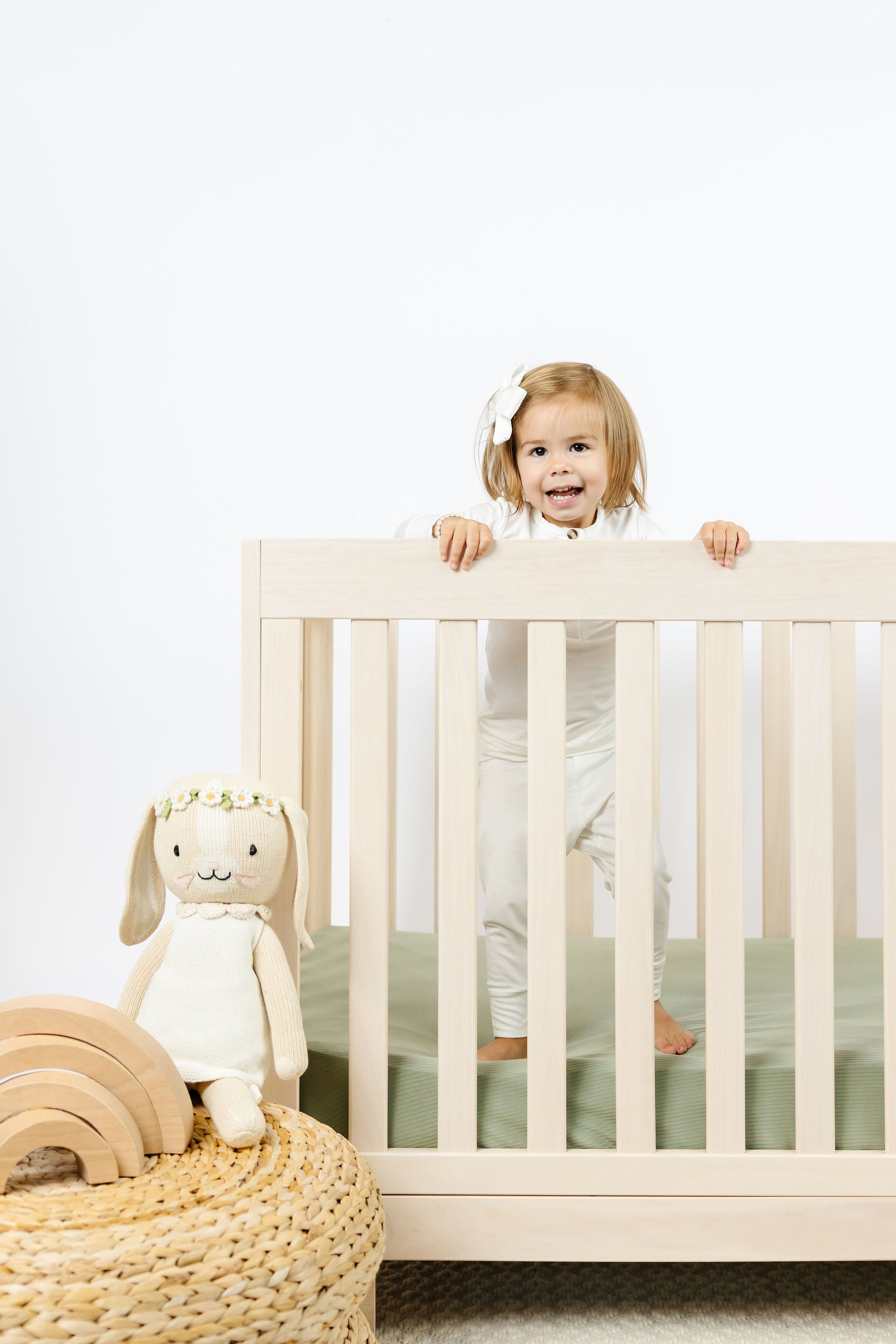 Ellis Ribbed Crib Sheet + Changing Pad Cover Pack