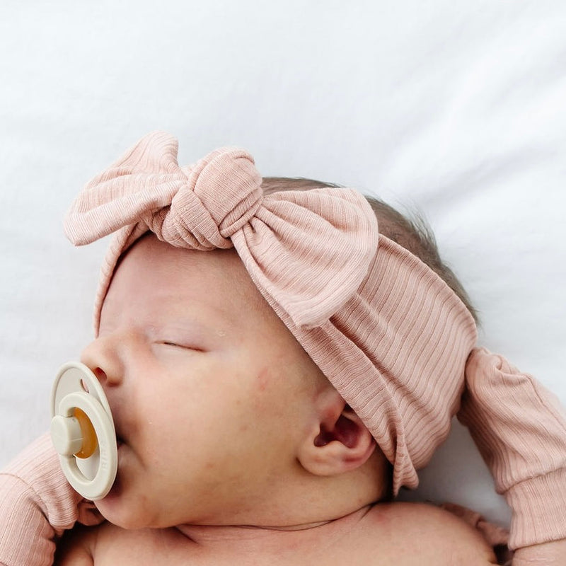 Audrey Ribbed Newborn Headband Bundle