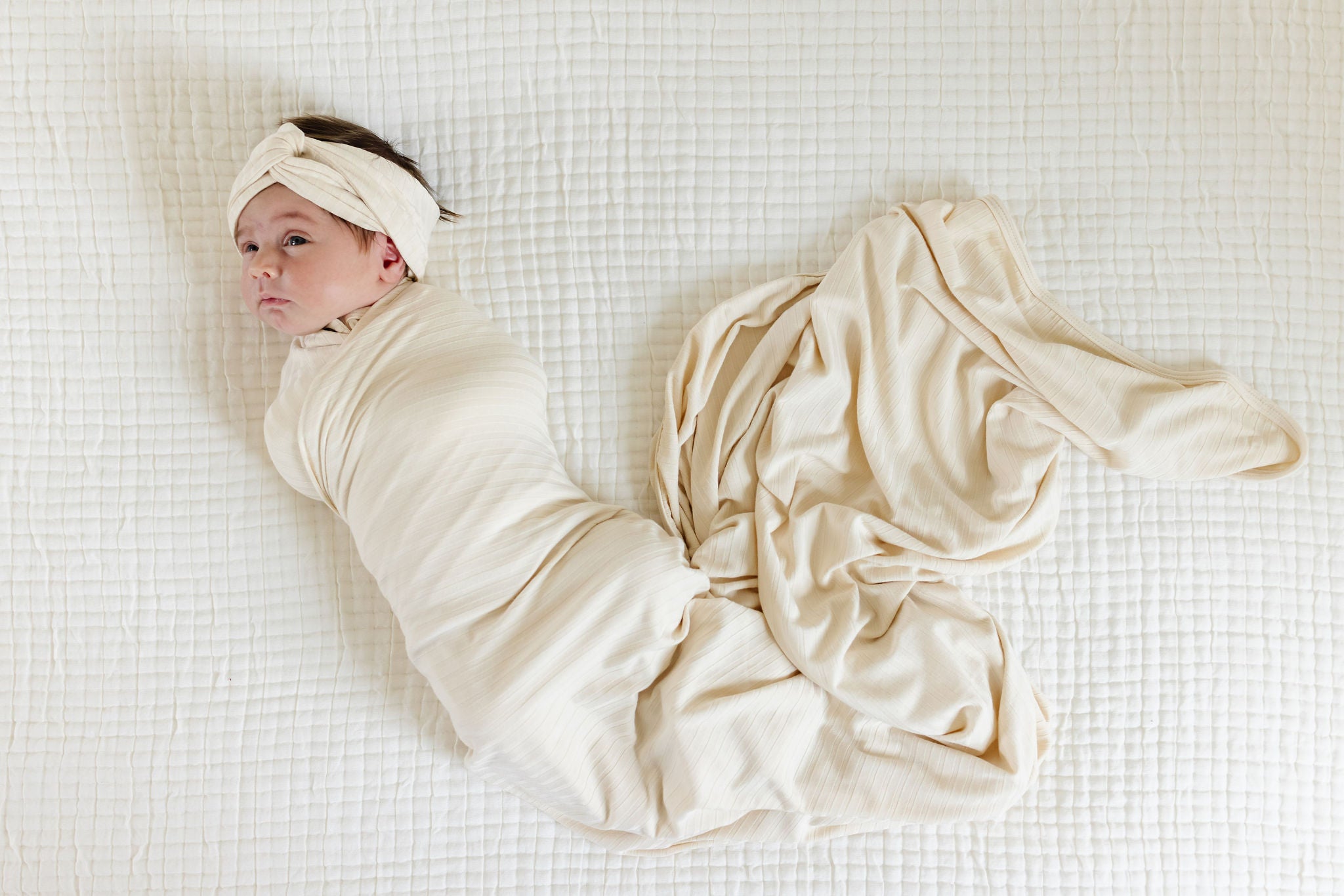 Quinn Ribbed Swaddle Blanket