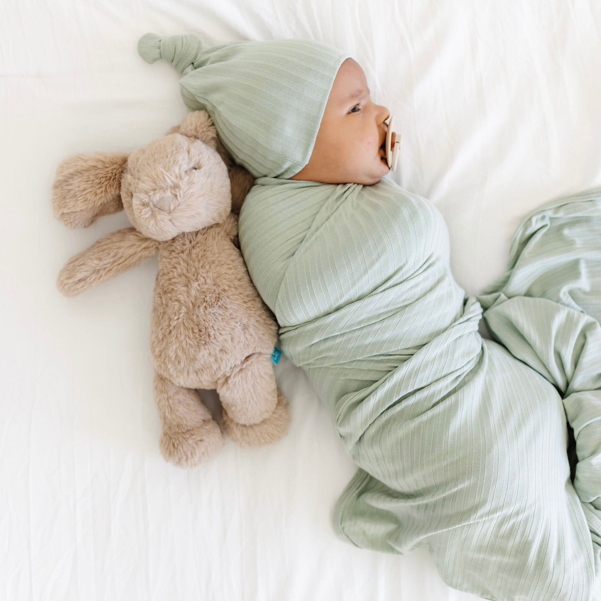 James Ribbed Swaddle Blanket
