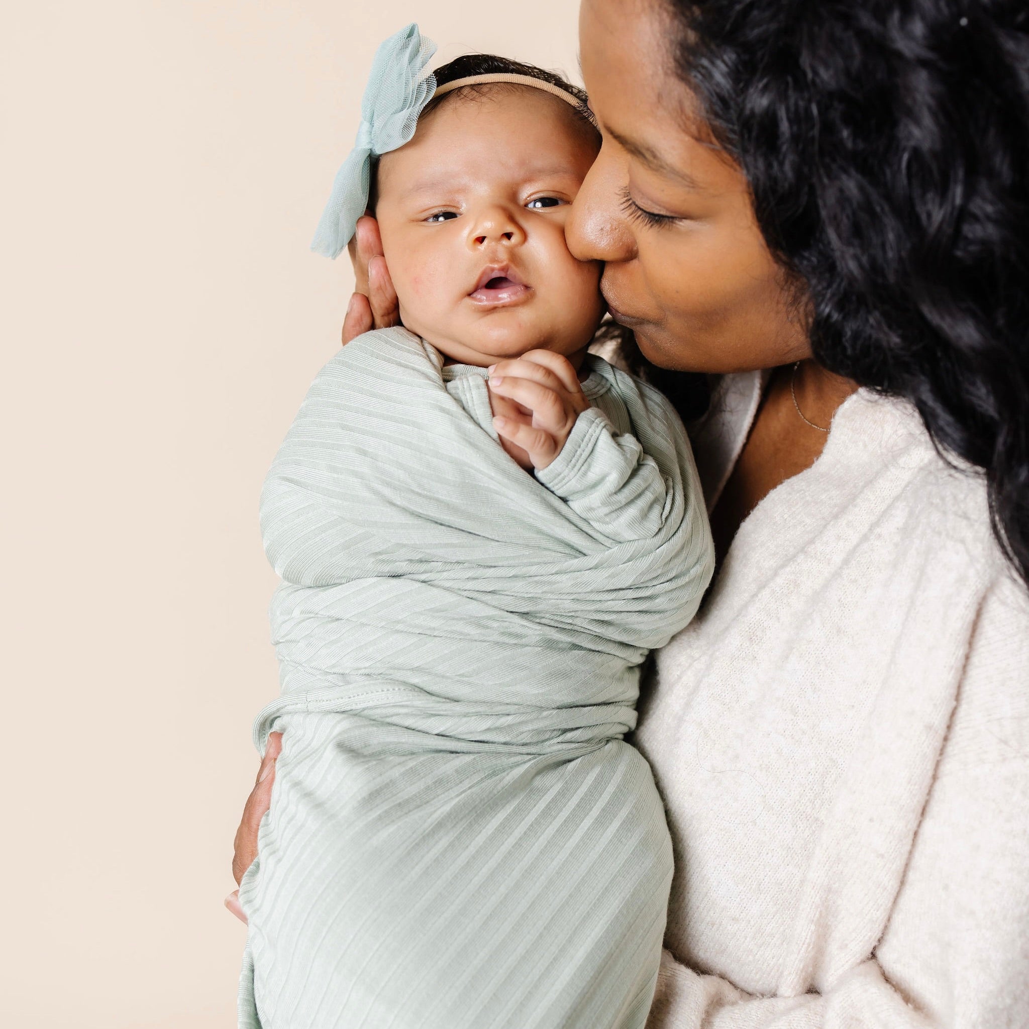 James Ribbed Swaddle Blanket