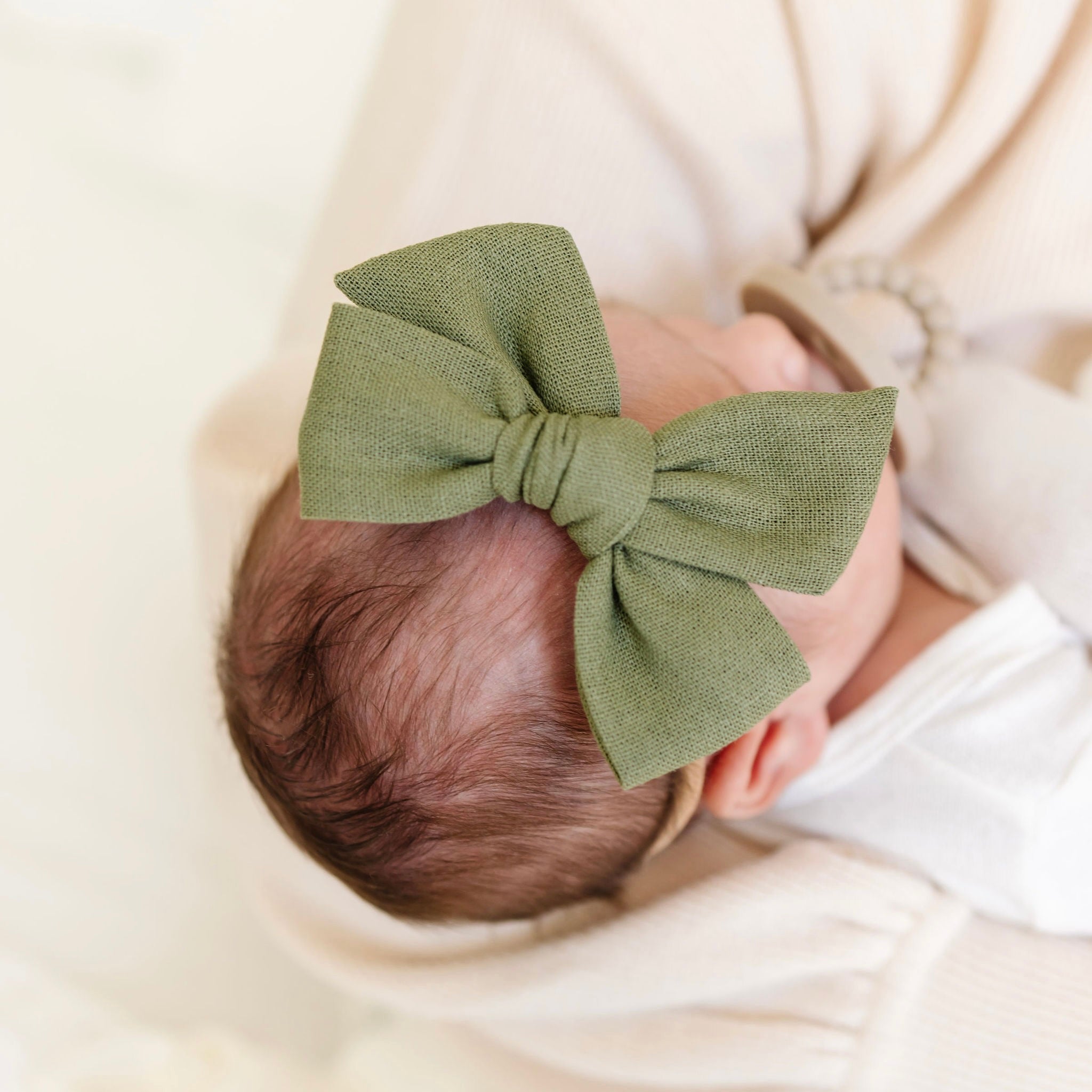Linen Bow 3 Pack: Cranberry Headbands
