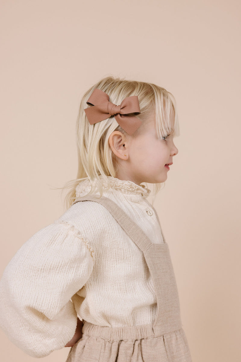 Leather - Sienna Bow Clip
