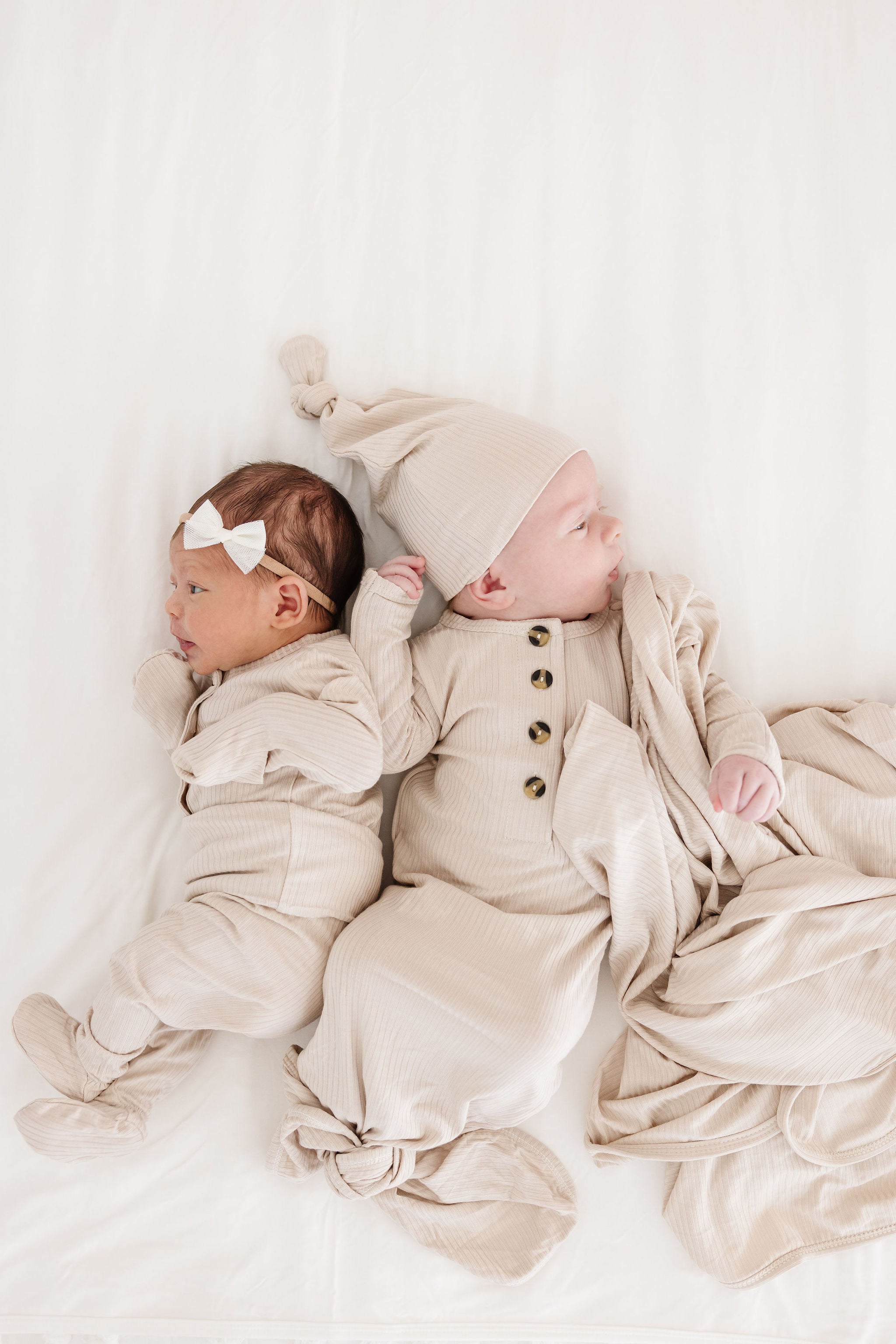 Cove Ribbed Newborn Hat Bundle (Gown)