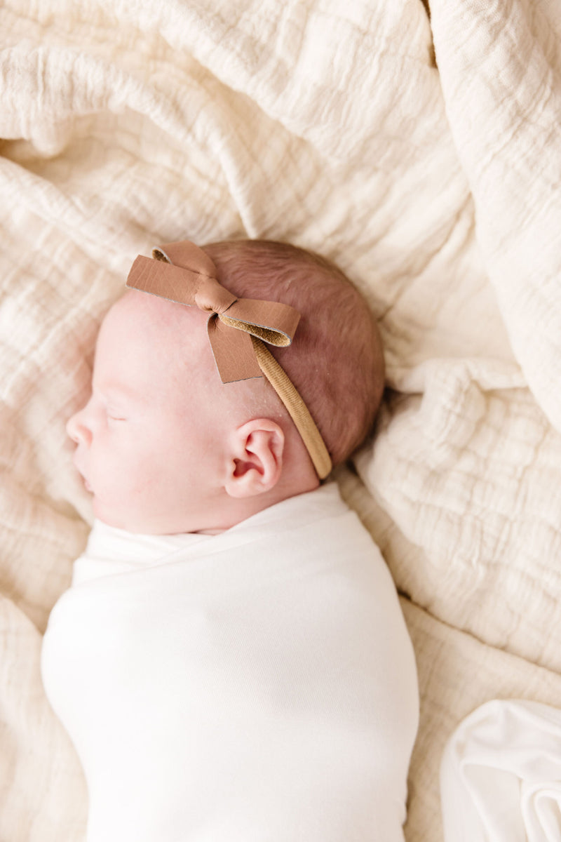 Leather - Sienna Bow Headband