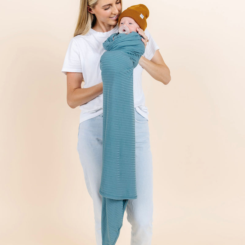 Duke Ribbed Swaddle Blanket