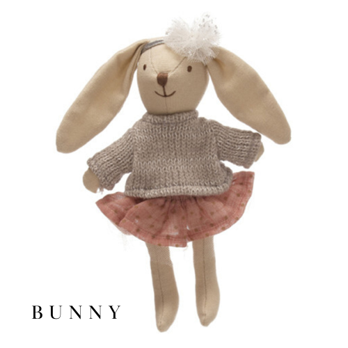Linen Mini Animals in Clothes