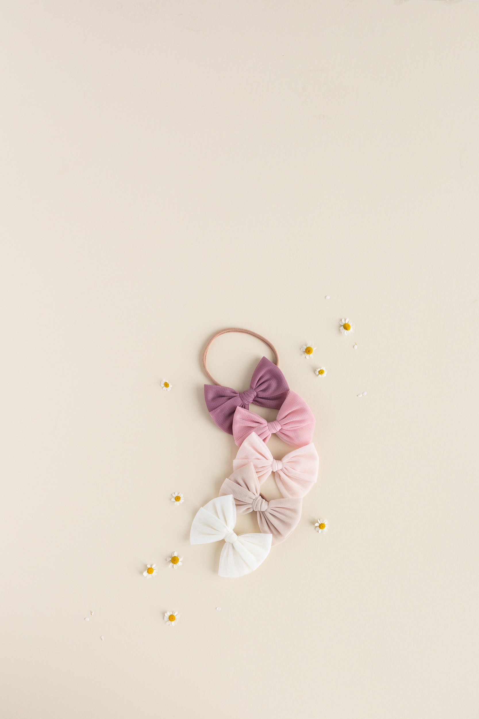 Pre-Order: Tulle Bow - Ivory Clip