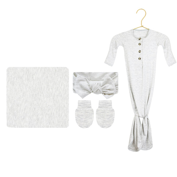 Asher Newborn Headband Bundle (Gown)