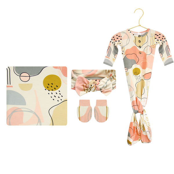 Ellie Newborn Headband Bundle (Gown)