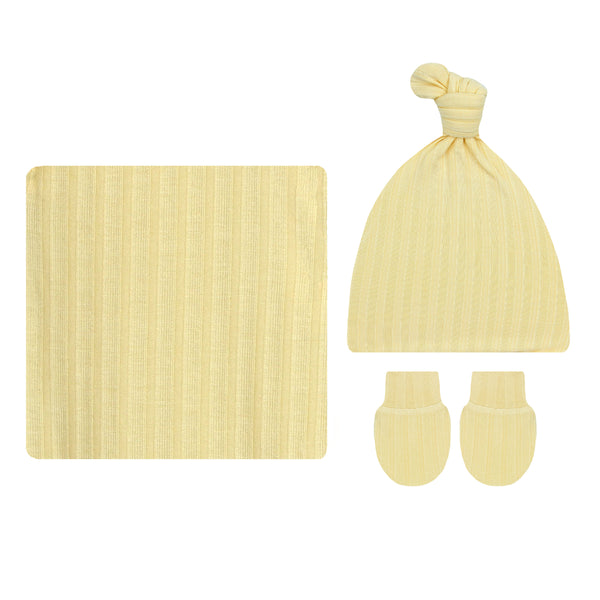 Birdie Ribbed Newborn Hat Bundle